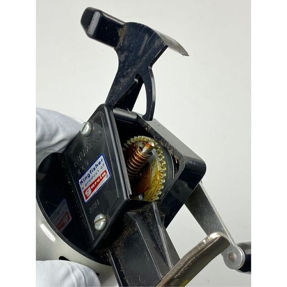 Vintage Garcia ABUMATIC 220 Kingfisher Spin Cast Reel Made in Sweden EC1918 - Picture 3 of 6